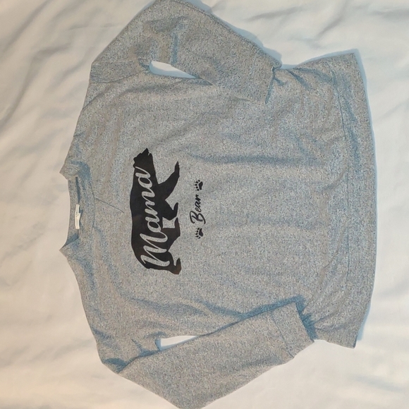 Angle Kiss Maternity Gray 'Mama Bear' Sweater - Picture 1 of 5